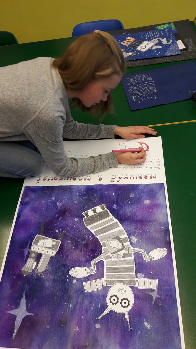 Studenti primy se probojovali do semifinále výtvarné soutěže Veselý stroj