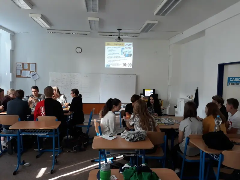 Rozvíjení finanční gramotnosti studentů I. ročníku - hra Finanční svoboda