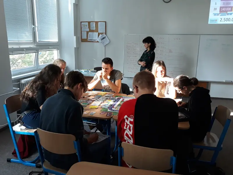 Rozvíjení finanční gramotnosti studentů I. ročníku - hra Finanční svoboda