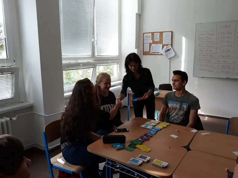 Rozvíjení finanční gramotnosti studentů I. ročníku - hra Finanční svoboda