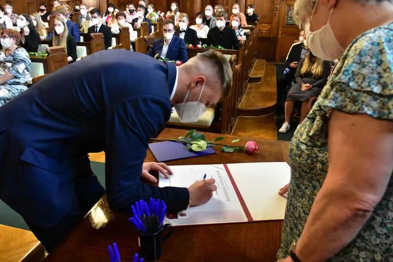 Předávání maturitních vysvědčení