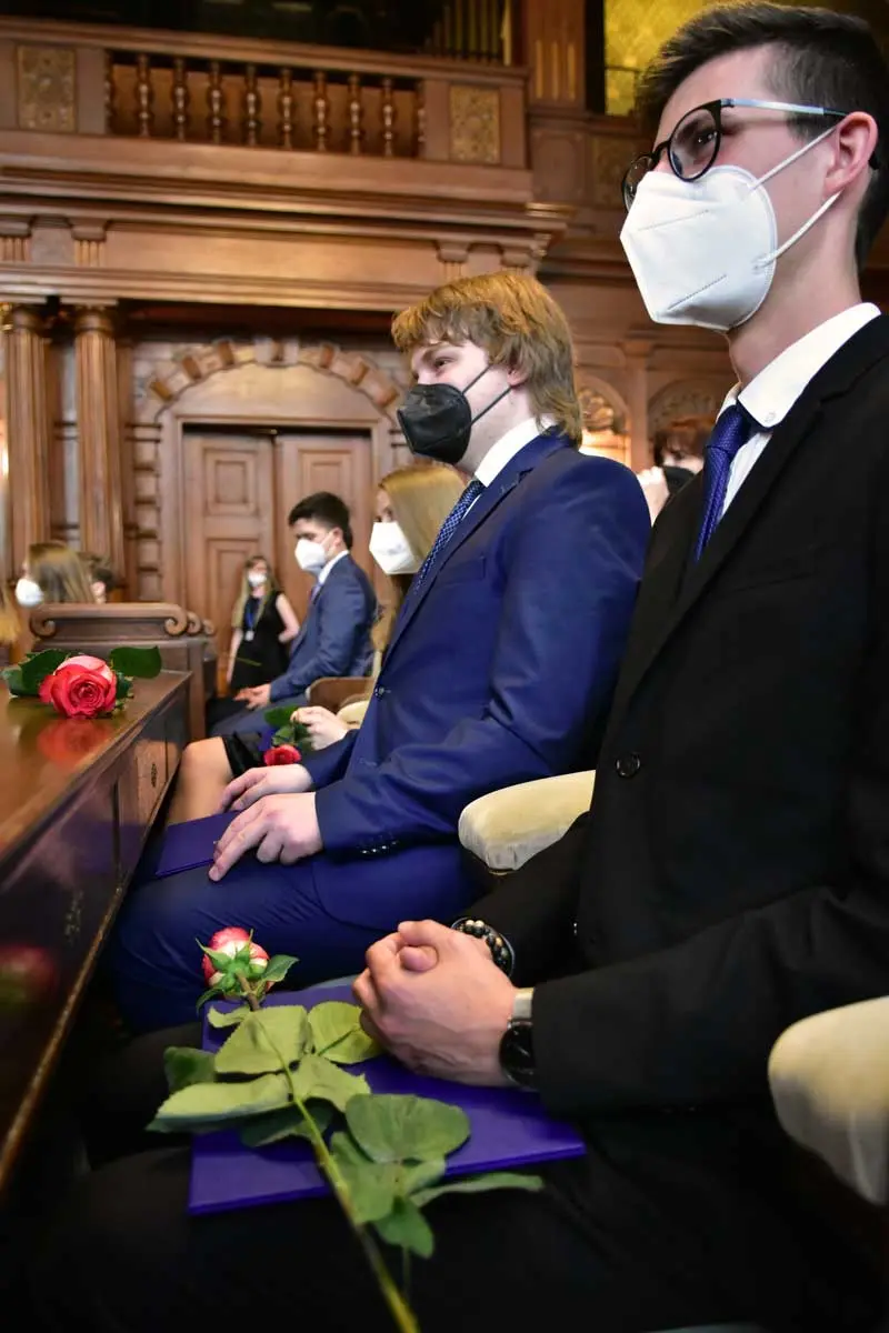 Předávání maturitních vysvědčení